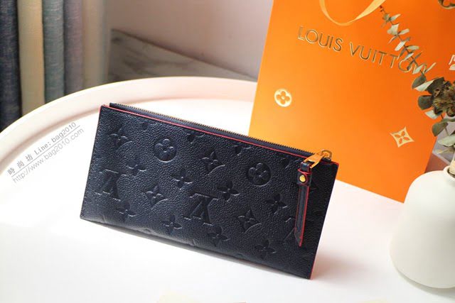 lv錢包 M68712 Mélanie BB手拿包 壓紋軟粒面牛皮 lv小號手拿包  lvqb1632